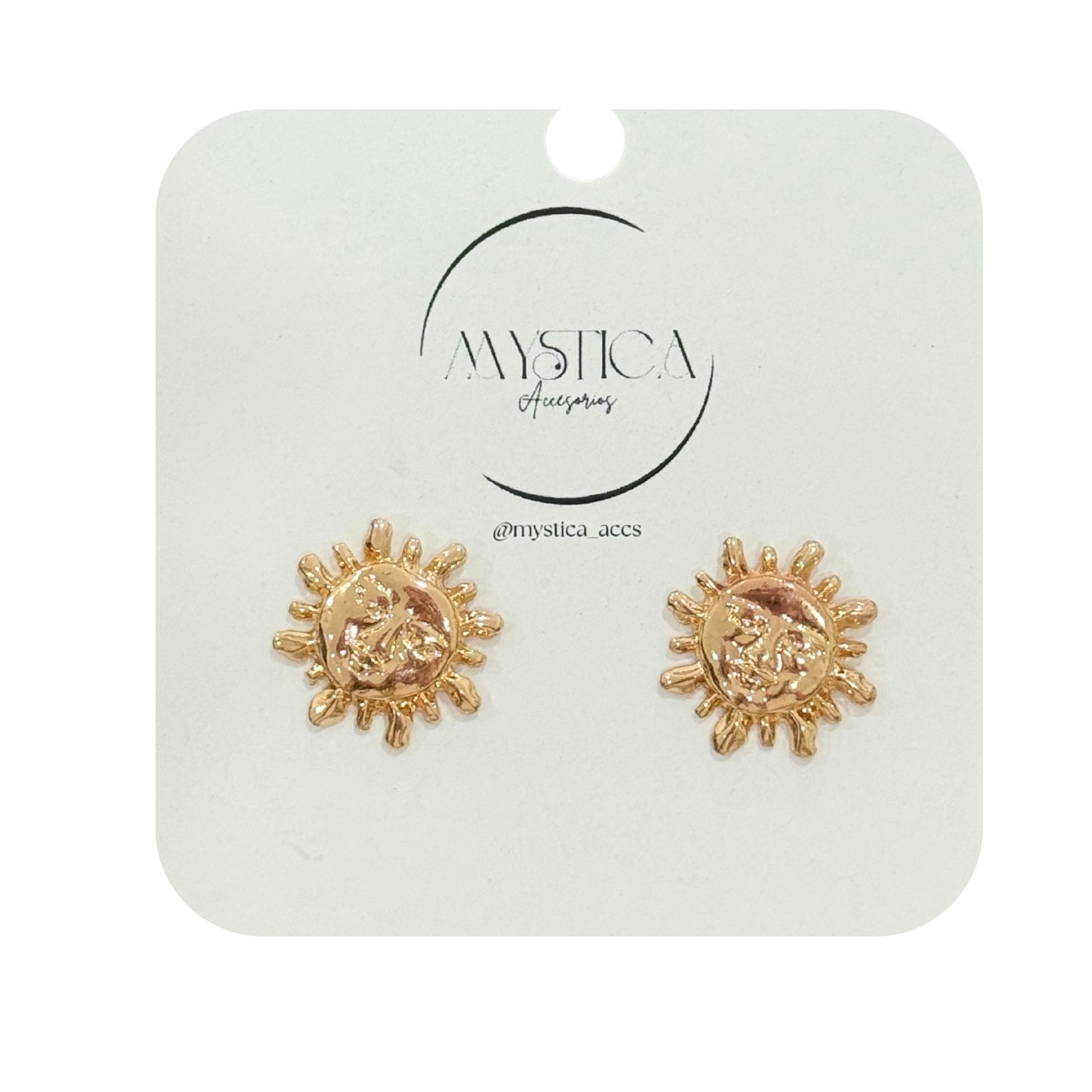 ARETES SOL DORADOS