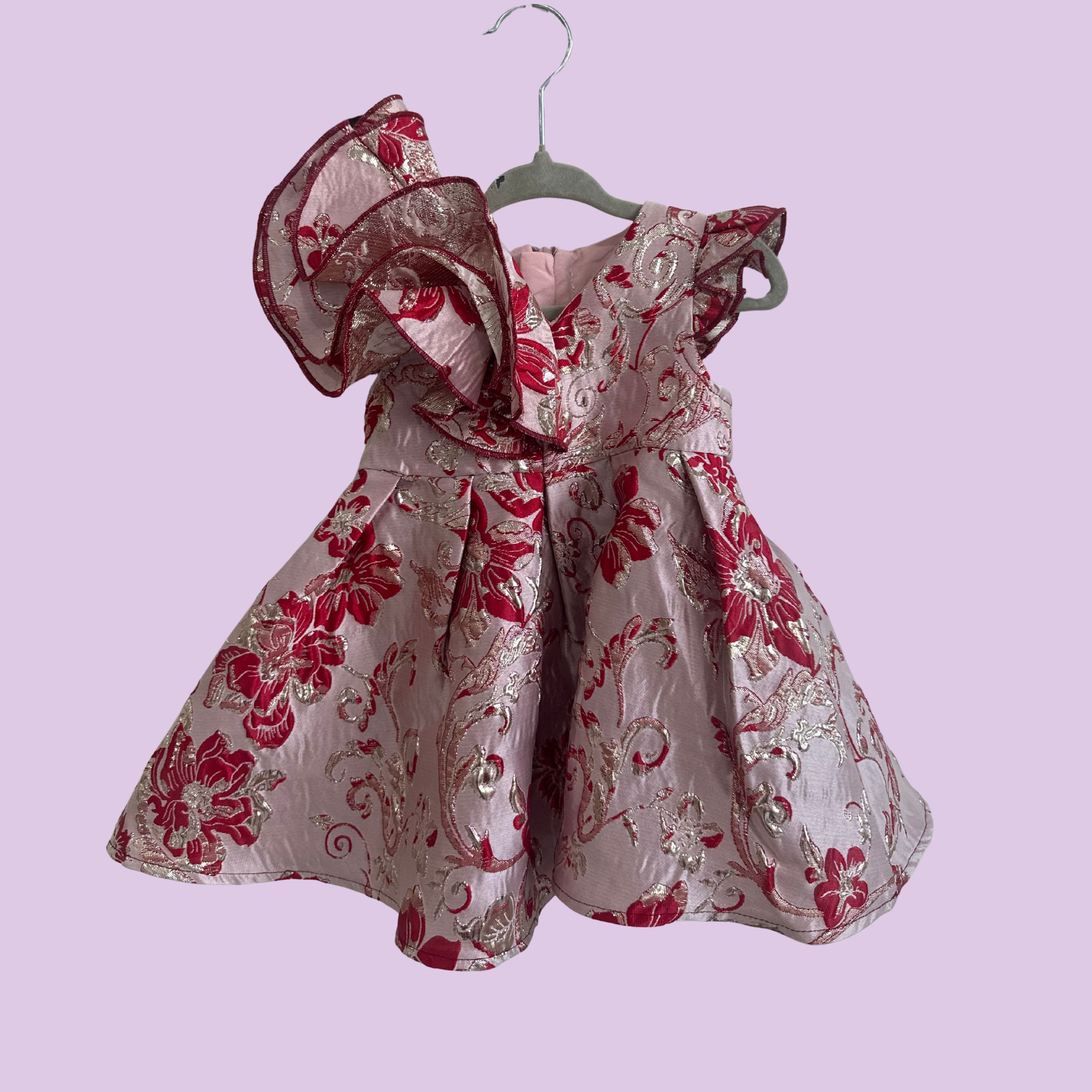 VESTIDO FLORES TALLA 18 MESES
