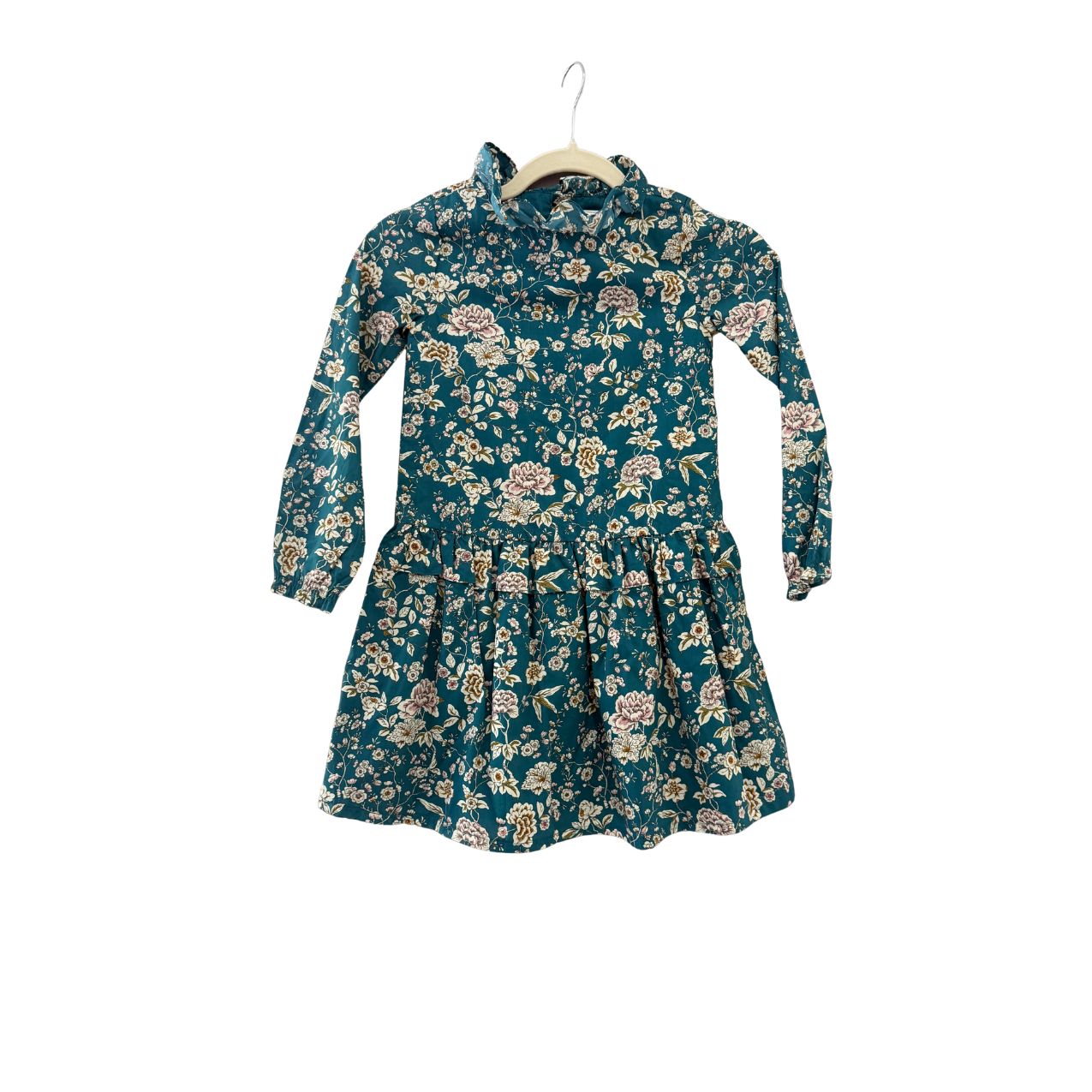 VESTIDO FLORES AZUL &#180;&#180;6X&#180;&#180;