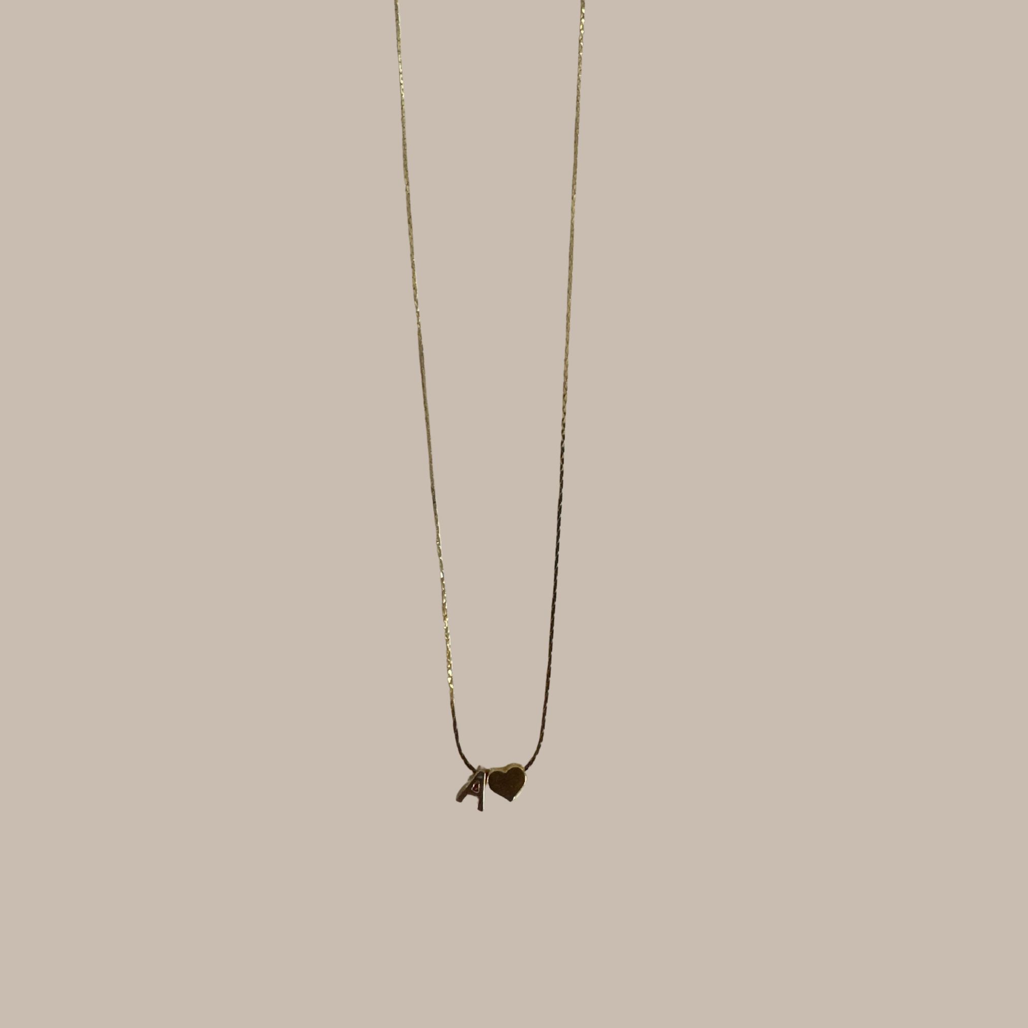 COLLAR CORAZON INICIAL&#180;&#180;A&#180;&#180;