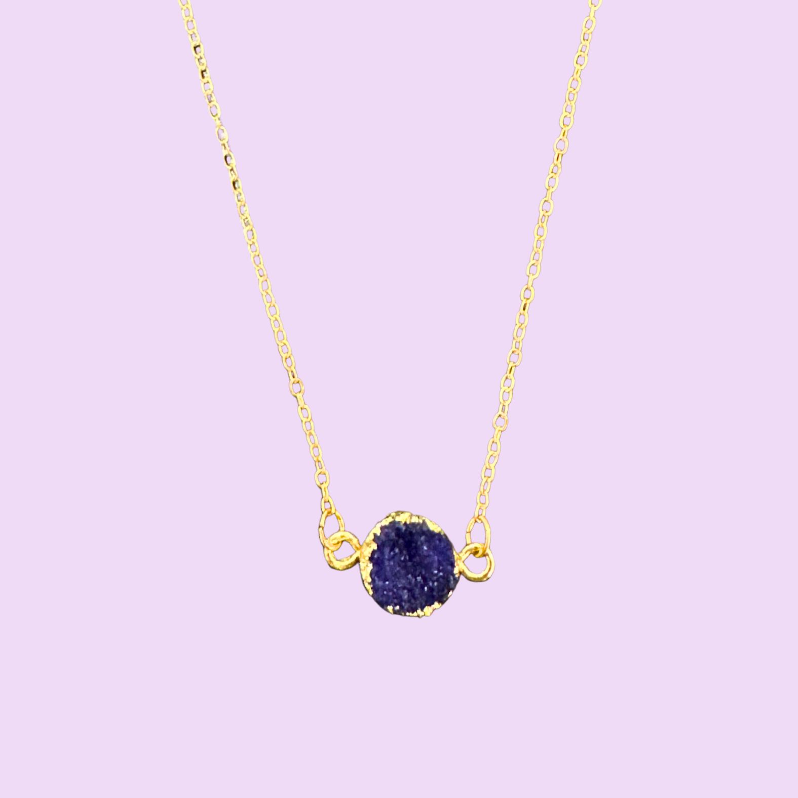 COLLAR PIEDRA MORADA
