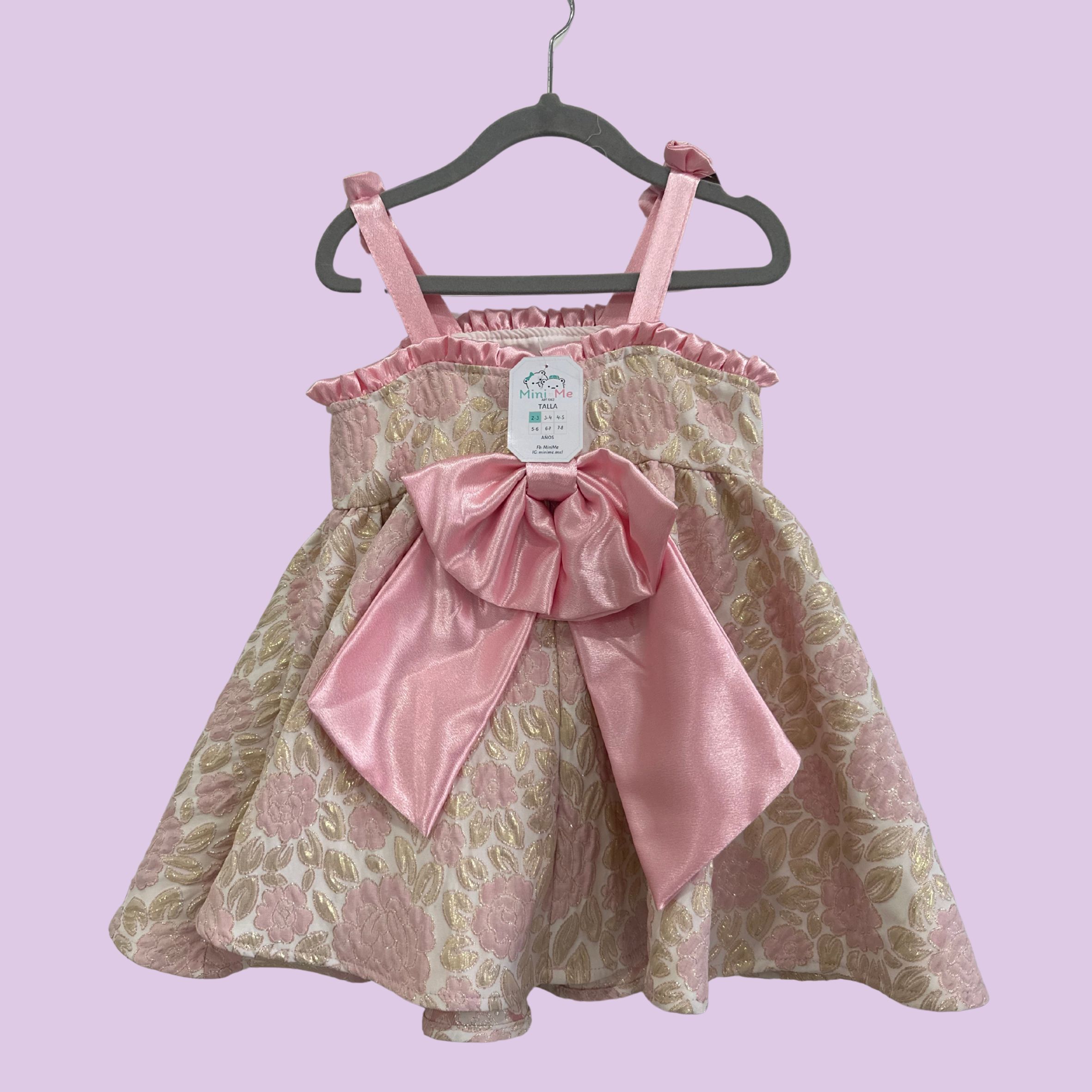 VESTIDO FLORES TALLA 2-3 A&#209;OS