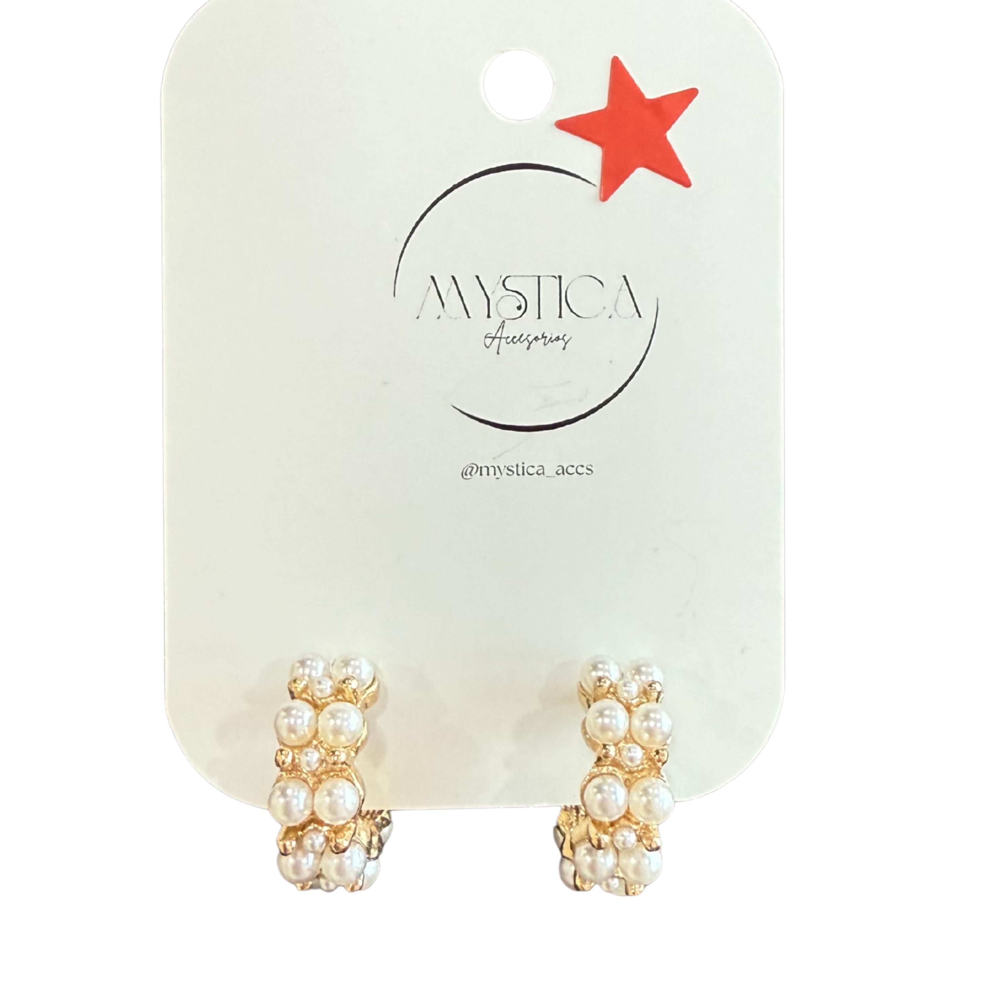 ARETES DORADOS CON PERLAS
