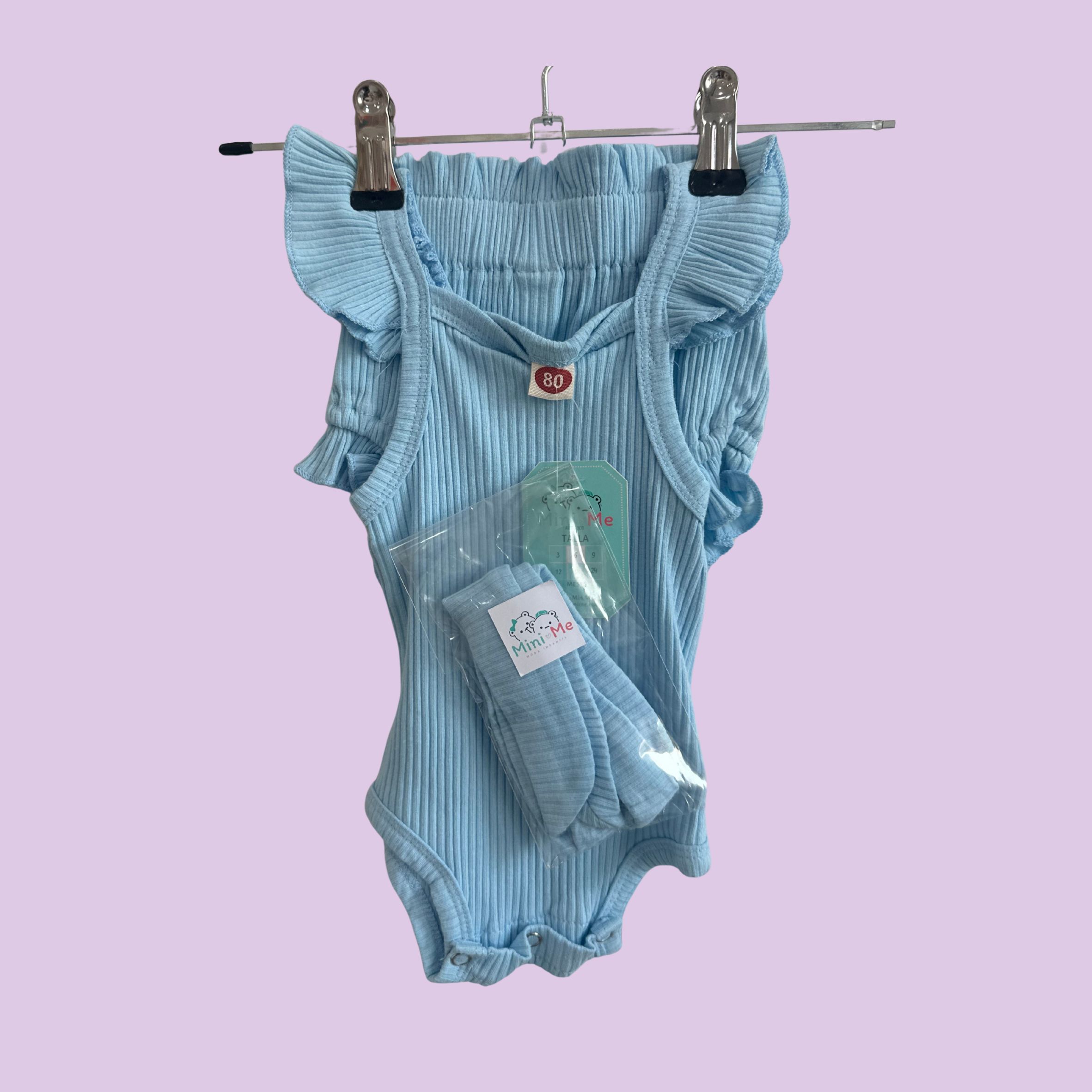 SET AZUL TALLA 6 MESES