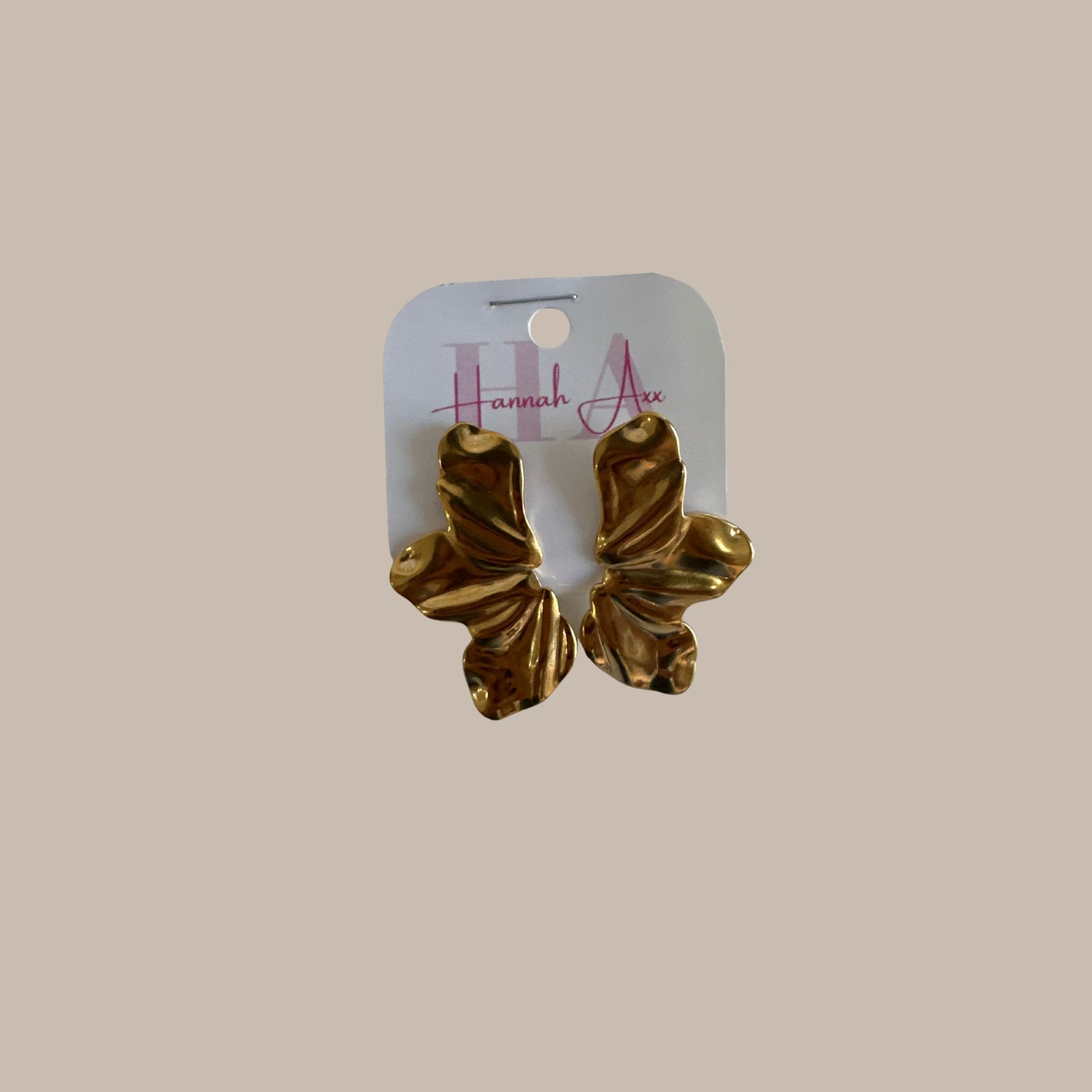 ARETES FLOR DORADA