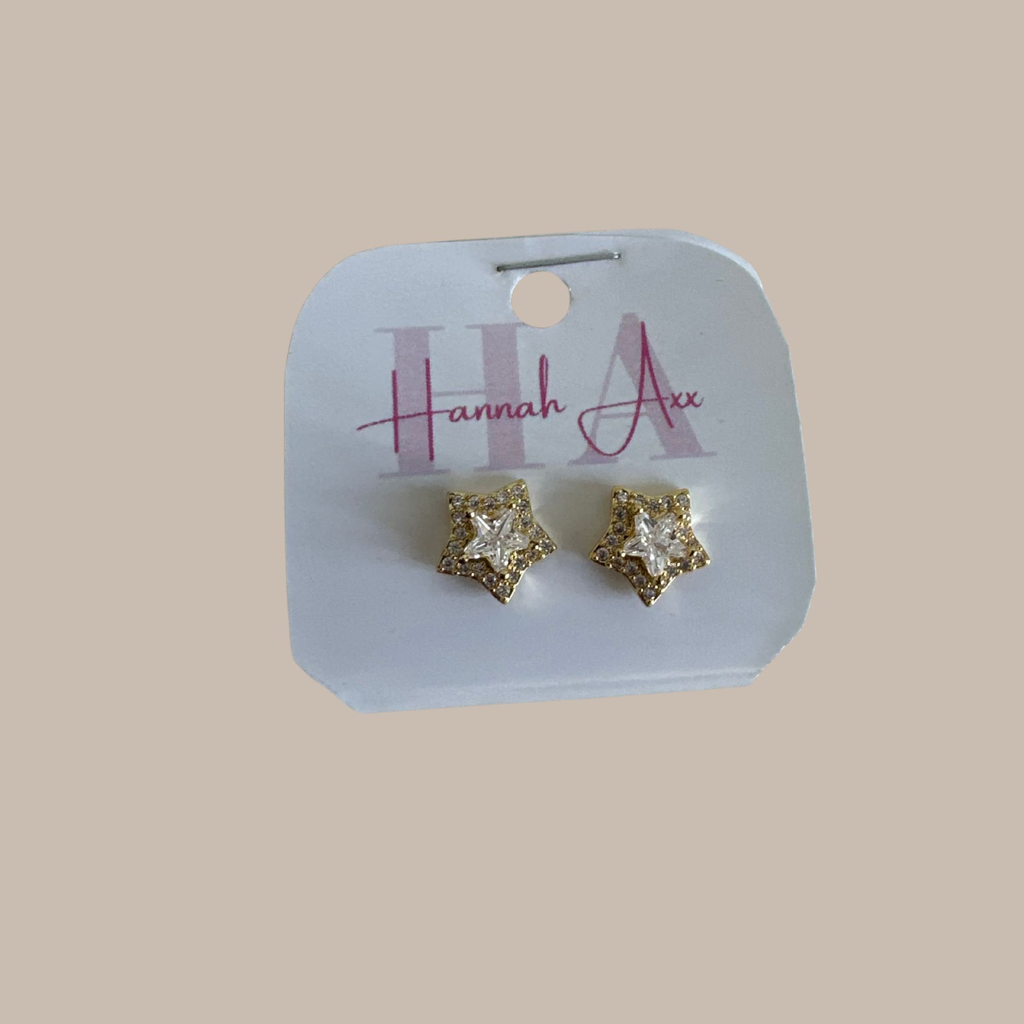 ARETES ESTRELLA DORADOS
