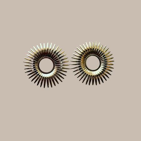 ARETES SOL DORADOS