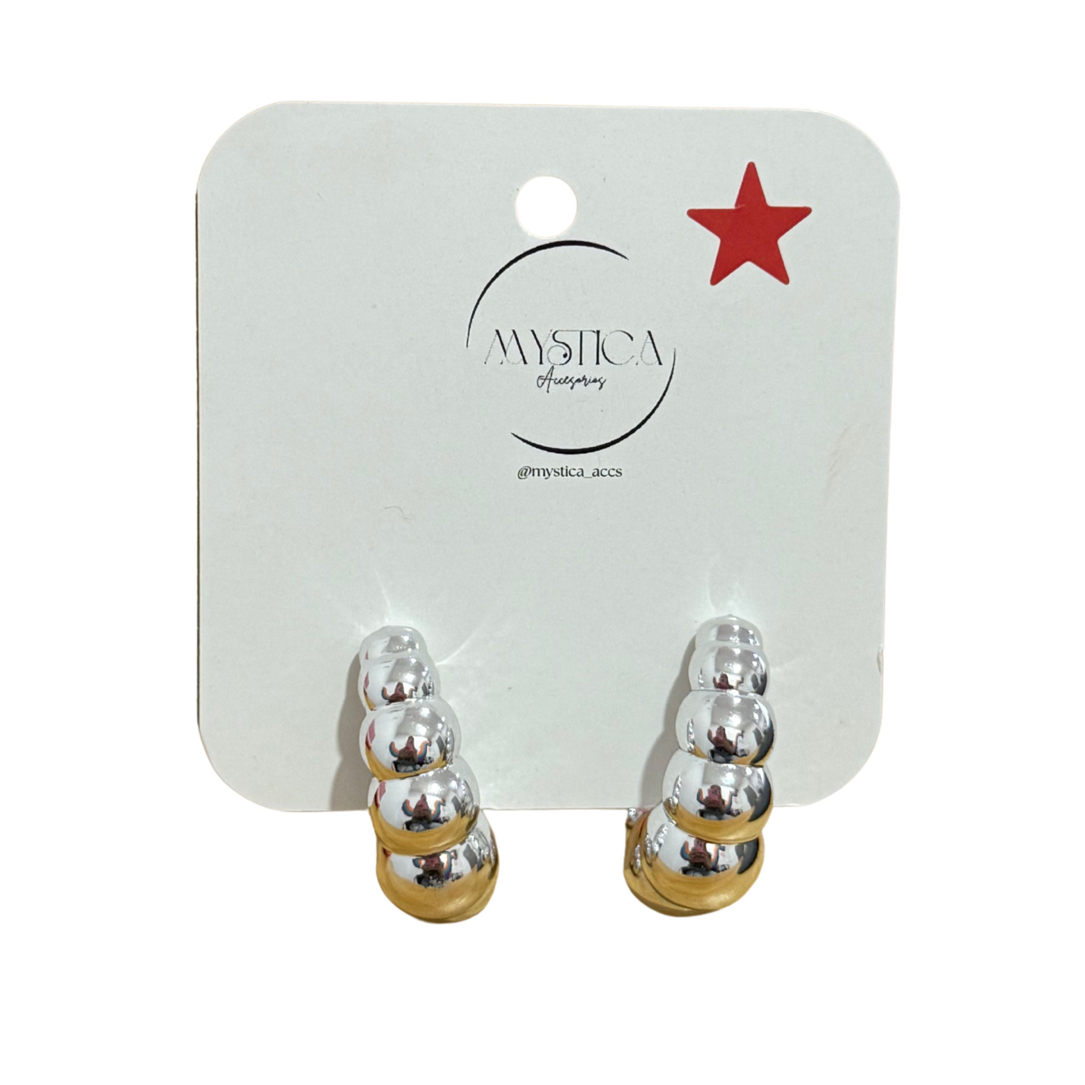 ARETES PLATEADOS