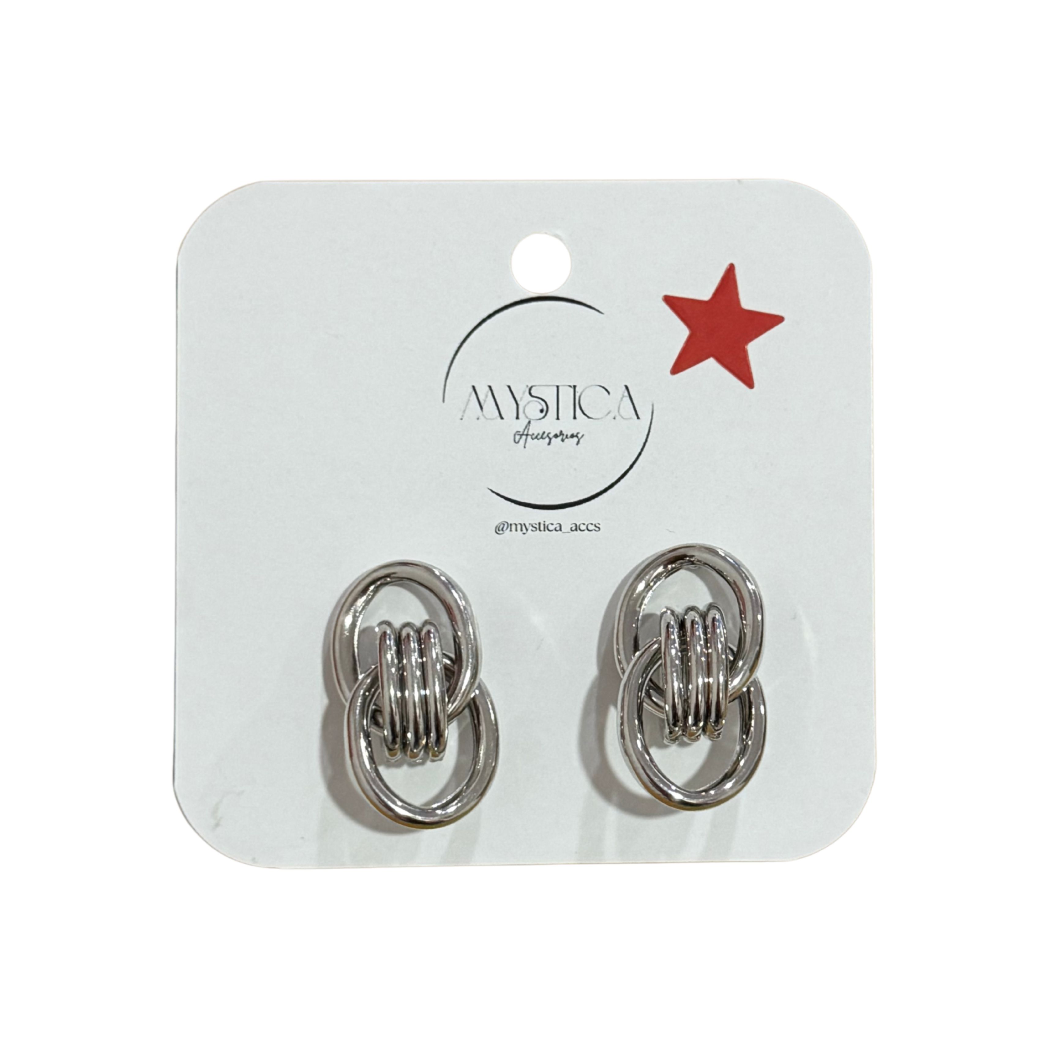 ARETES PLATEADOS