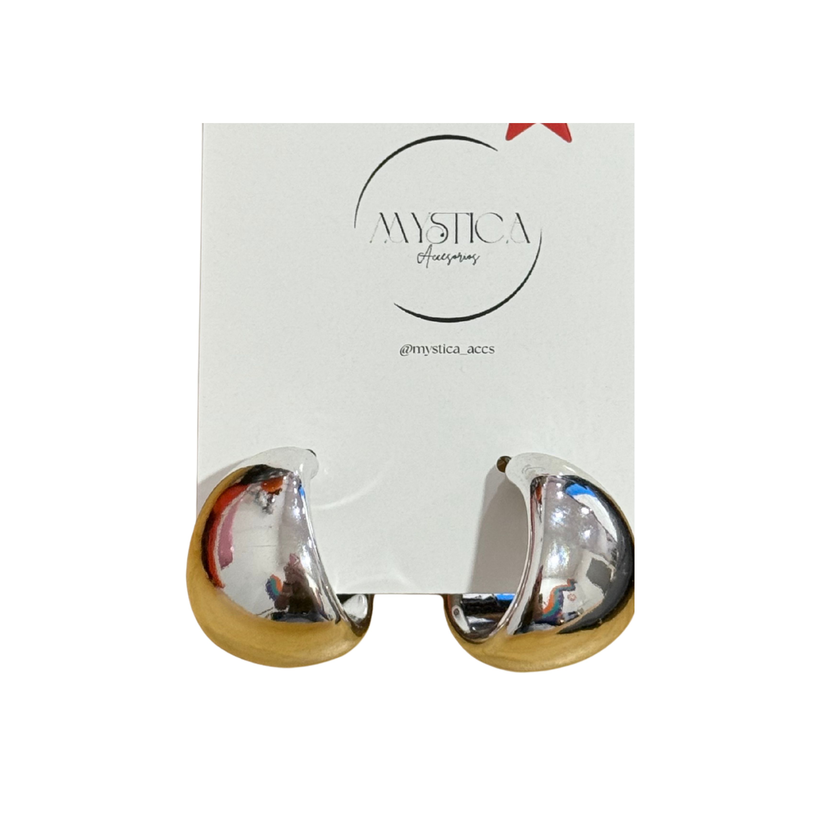 ARETES PLATEADOS