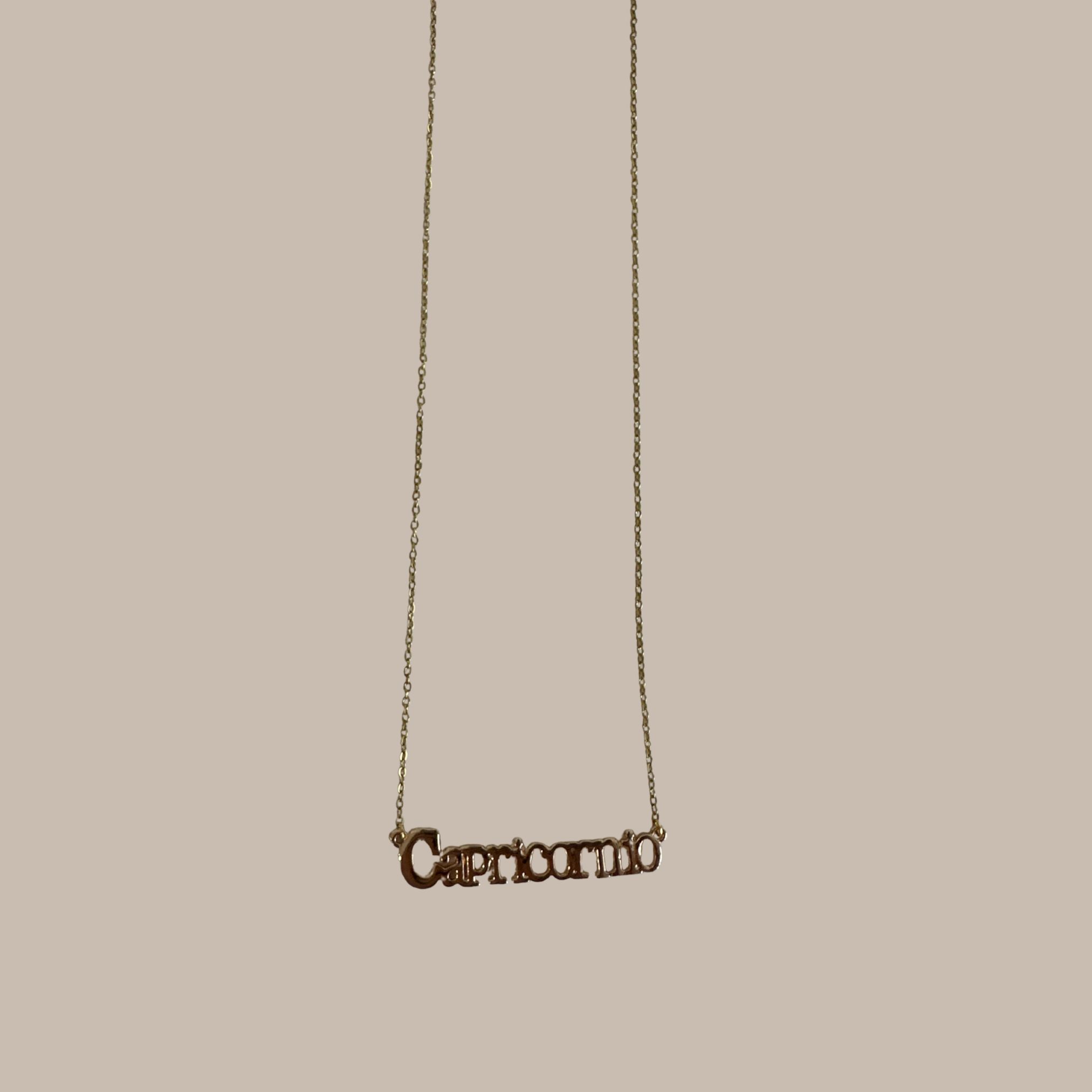 COLLAR DORADO CAPRICORNIO