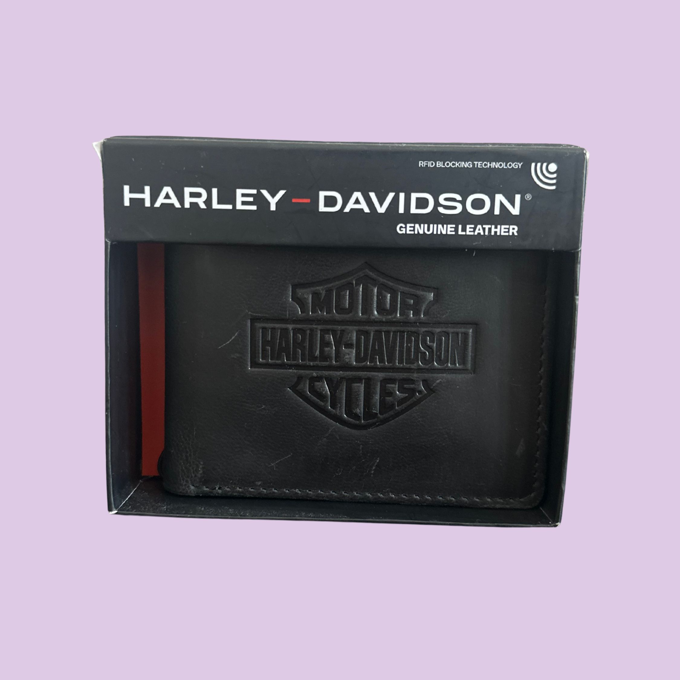 CARTERA HARLEY DAVIDSON NEGRA
