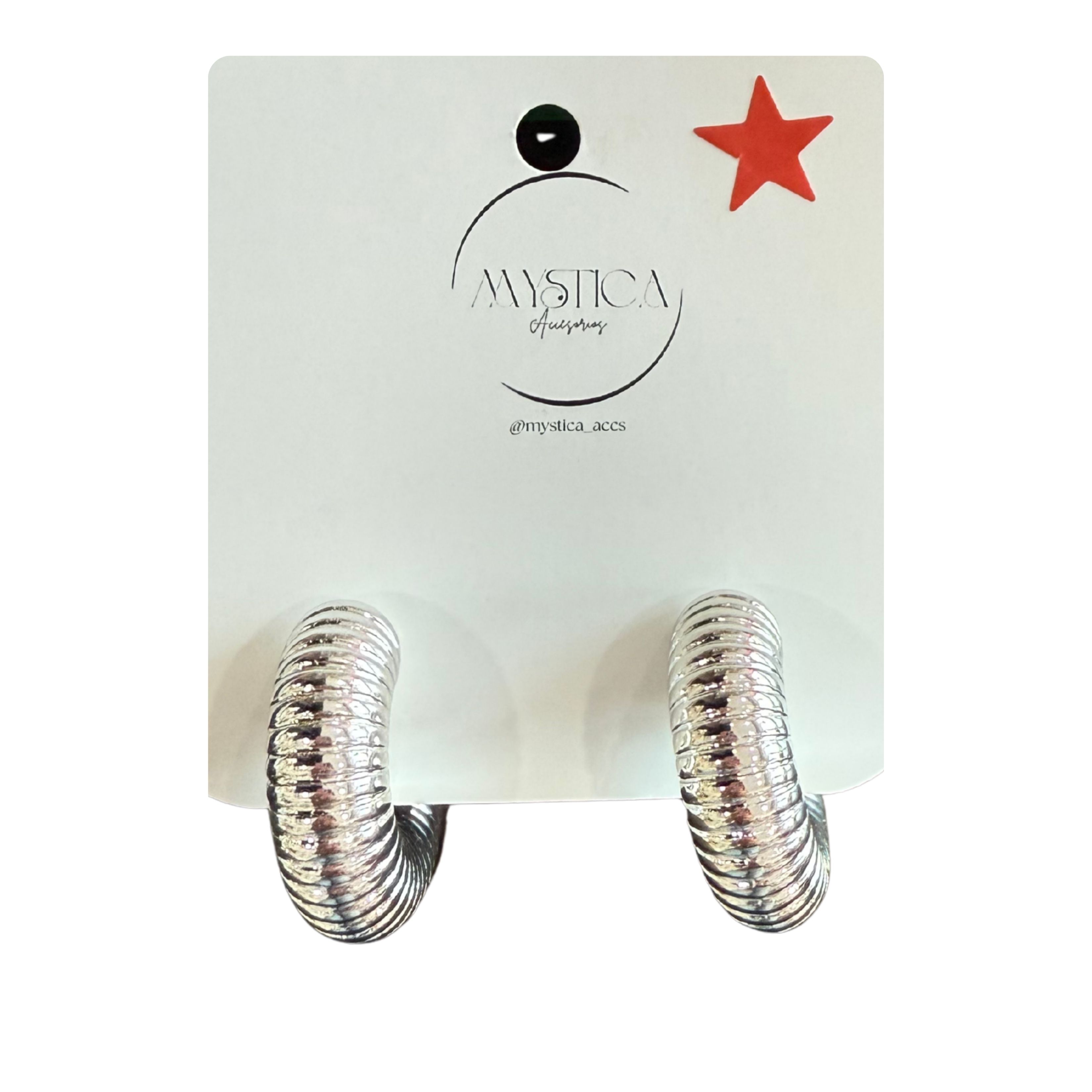 ARETES PLATEADOS