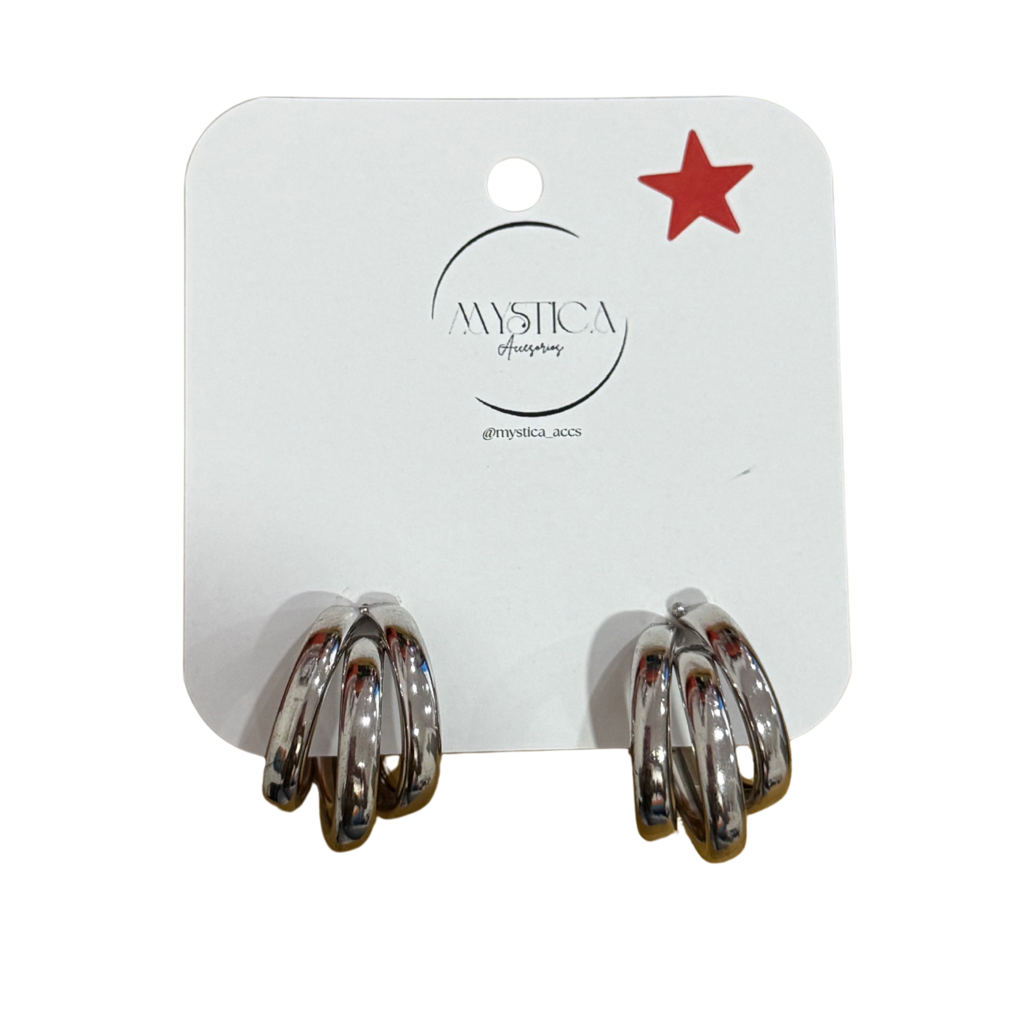 ARETES PLATEADOS