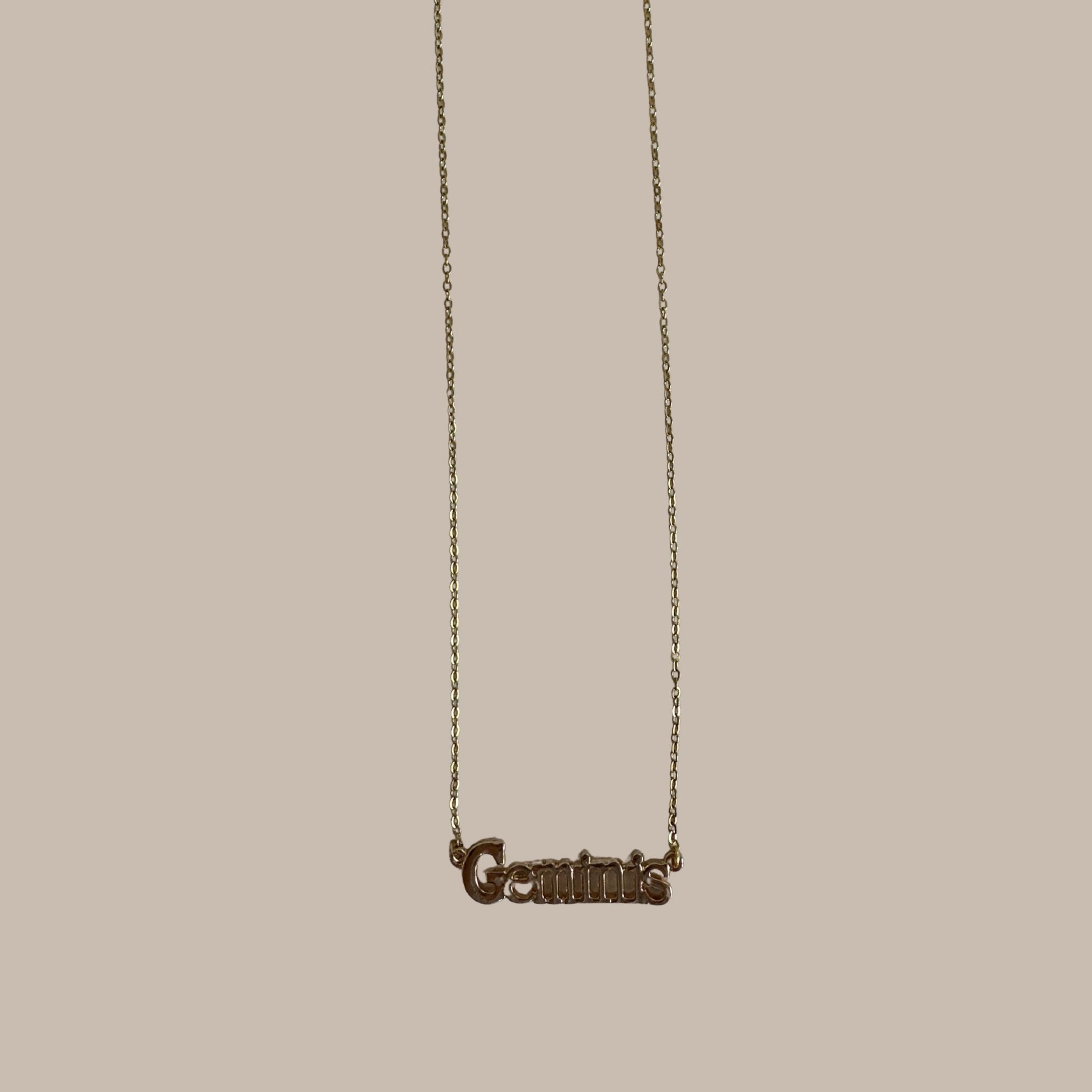 COLLAR DORADO GEMINIS